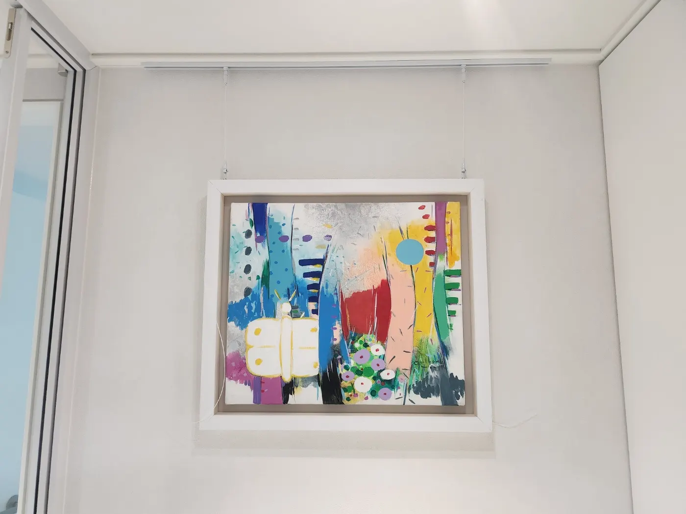 그림 액자레일 설치 시공 사진 1