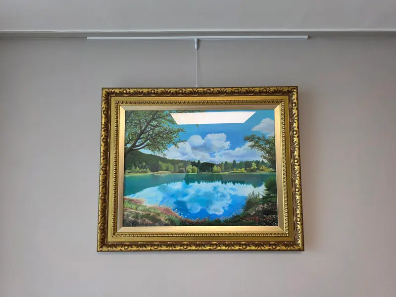 그림 액자레일 설치 시공 사진 4
