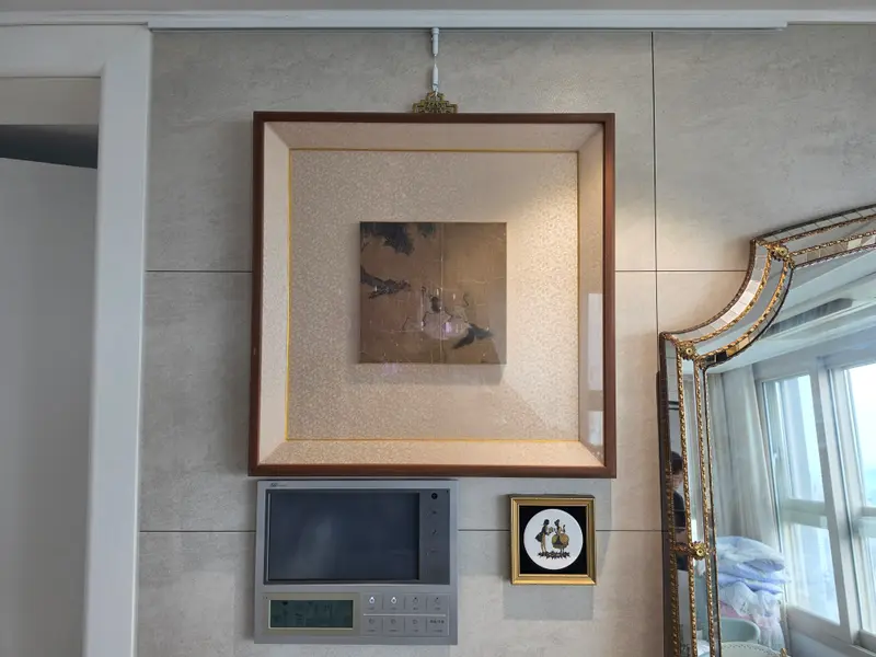 그림 액자레일 설치 시공 사진 5